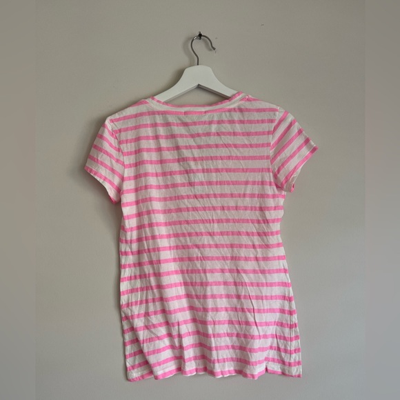 NWT SUNDRY STRIPE V NECK TEE SIZE 0/XS - Picture 2 of 3